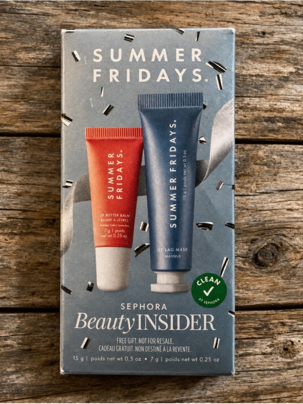 Summer Fridays Lip Butter Balm & Jet Lag Mask Mini Kit NIB